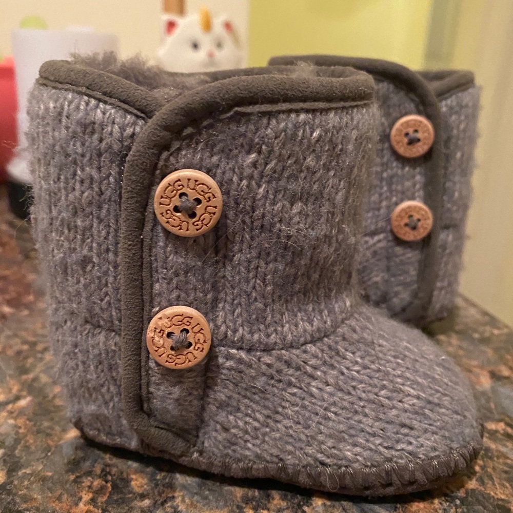 Grey Baby Uggs! Worn TWICE!!